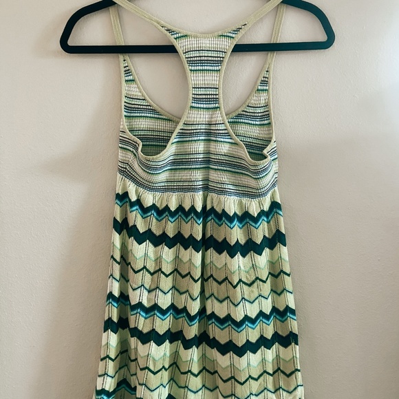 Free People Green Blue Knit & Ribbed Tank Tunic - Picture 4 of 6